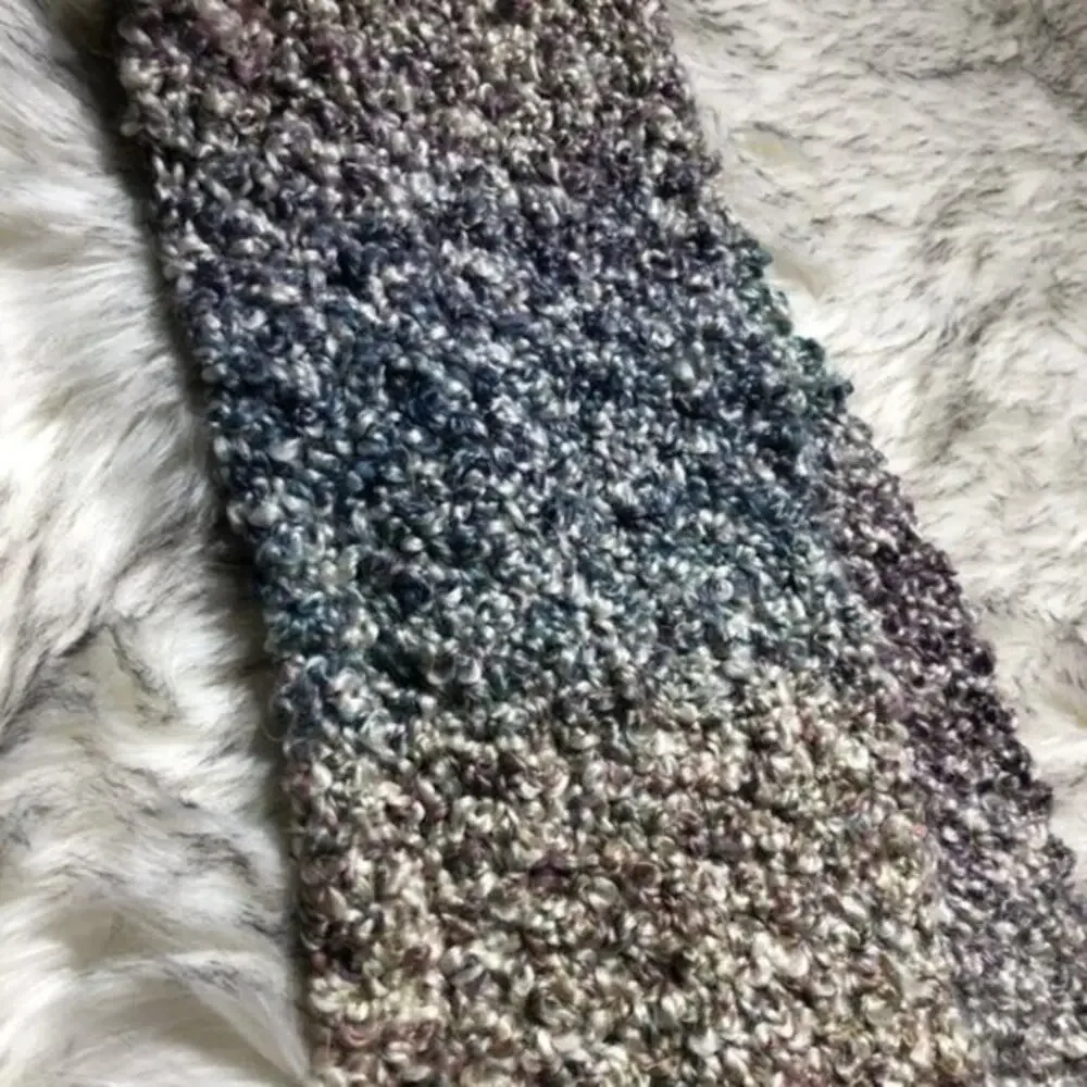 Kawaii Rainbow Pride Heathered Knit Infinity Loop Layered Scarf